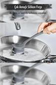 Çok Amaçlı Silikon Bulaşık Yıkama & Lavabo Temizleme & Mutfak Tezgahı Temizleme Fırçası - 1
