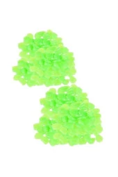 BUFFER® Gece Karanlıkta Işık Vererek Parlayan Dekoratif Çakıl Taşları - 8