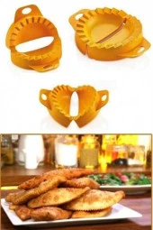 BUFFER® 3lü Çiğ börek kurabiye Hamur İşi Ravioli Kesme Kalıbı Aparatı - 1