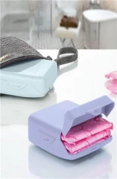 BUFFER® Çanta İçi Hijyenik Gizli Kilit Kapaklı Ped Saklama Taşıma Kutusu - 1