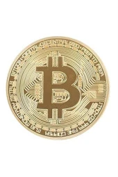 BUFFER® Bitcoin Madeni Hatıra Parası Madeni Bitcoin Hediye Sikke Para - 5