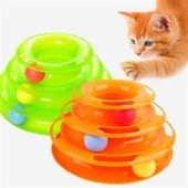 Tower Of Tracks Eğleneli Üç Katlı Kedi Oyuncağı Seti oyuncağı - 6