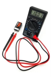 BUFFER® Dijital Avometre Multimetre Ölçü Aleti Akım Voltaj Direnç Ölçer - 11