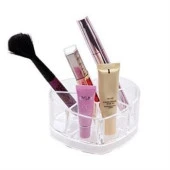 BUFFER® Kozmetik Makyaj Malzemesi Düzenleyici Kalpli Akrilik Organizer - 1
