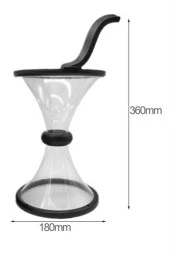 BUFFER® Eğlenceli Huni Şeklinde İlginç Şeffaf Para Biriktirme Kumbarası - 9