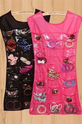 BUFFER® Elbise Şeklinde Takı Organizeri - Pembe - 9