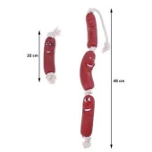 BUFFER® Evcil Hayvanlar İçin Eğitici 4 Adet Sevimli Oyuncak Sosis - 7