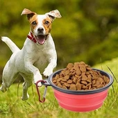 BUFFER® Katlanabilir Kedi Köpek Mama ve Su Kabı Köpek Oyuncağı - 1
