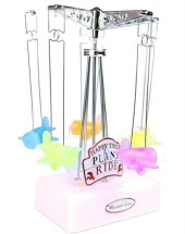BUFFER® Hareketli Uçaklı Kurmalı Hediyelik Küçük Müzik Kutusu Aleti - 3