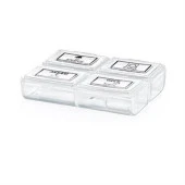 BUFFER® 4 Öğün Günlük Hap İlaç Saklama Taşıma Kutusu İlaç Hatırlatıcı - 4