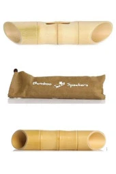 BUFFER® 6 x 1 cm Girişli Kılıflı Bambu Ağacı Akustik Ses Yükseltici Aparat - 4