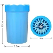 BUFFER® Silikon Jel Fırçalı Kedi Köpek Pati Ayak Temizleme Kovası Büyük - 4