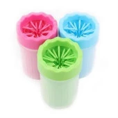 BUFFER® Silikon Jel Fırçalı Kedi Köpek Pati Ayak Temizleme Kovası Büyük - 8