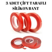 BUFFER® 2 Metre Güçlü Yapışkanlı Çift Taraflı Slikon Pratik Şeffaf Bant - 11