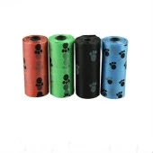 BUFFER® 4lü Evcil Hayvanlar Için Pati Desenli Kedi Köpek Kaka Poşeti Torbası - 2