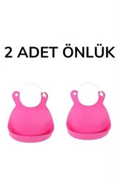 BUFFER® Çocuk Bebek Mama Önlüğü Dökülme Engelleyici Bükülebilir Pembe - 8