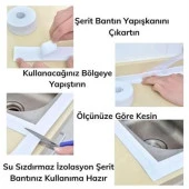 BUFFER® Su Sızdırmaz Banyo Mutfak Lavabo Küvet İzolasyon Şerit Bant - 12