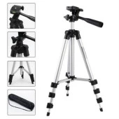 BUFFER® Taşıma Çantalı 130 cm Profesyonel Alüminyum Kamera Tripodu - 1