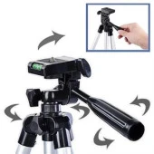 BUFFER® Taşıma Çantalı 130 cm Profesyonel Alüminyum Kamera Tripodu - 6
