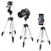 BUFFER® Taşıma Çantalı 130 cm Profesyonel Alüminyum Kamera Tripodu - 11