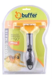 BUFFER® 23 KG Üzeri Uzun Tüylü Köpekler İçin Tüy Toplayıcı Ergonomik Tarak - 6