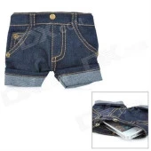 BUFFER® Jean Short Telefon Kılıfı ve Cüzdan - 3