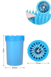 BUFFER® Silikon Jel Fırçalı Kedi Köpek Pati Ayak Yıkama Temizleme Kovası (Küçük) - 7