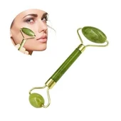 BUFFER® Özel Süngerli Kutusunda Kırılmaz Çift Taraflı 2li Cilt Yüz Masaj Aleti Jade Roller Yeşim Taş - 12