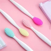 BUFFER® 2 Adet Dudak Fırçası Peeling Etkili Gözenek Siyah Nokta Temizleyici Akne Giderici Çift Yönl - 1