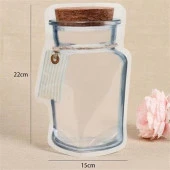 BUFFER® Kavanoz Görünümlü Kilitli Poşet Çıtçıtlı ve Pratik Torba 4 Adet - 6