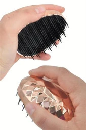 BUFFER® Rose Gold Saç Düzleştirici Tarak Geniş Aralıklı Her Saç Tipine Uygun Fırçalı Saç Düzleştiric - 10