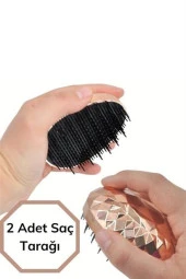 BUFFER® Rose Gold Saç Düzleştirici Tarak Geniş Aralıklı Her Saç Tipine Uygun Fırçalı Saç Düzleştiric - 12