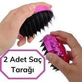 BUFFER® Neon Pembe Düzleştirici Tarak Geniş Aralıklı Her Saç Tipine Uygun Fırçalı Saç Düzleştirici - 11