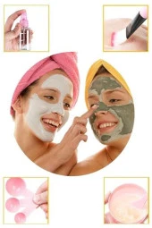 BUFFER® Kendin Yap Yüz Maskesi Karıştırma Aleti Seti, 9 Parça DIY Yüz Maskesi Hazırlama Kabı Seti - 6