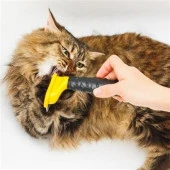 BUFFER® Uzun Tüylü Köpekler İçin Kolay Tarama Fırçası Temizlenebilir Çelik Tarak Tüy Toplayıcı Mediu - 7