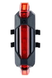 BUFFER® Usb Şarj Edilebilir Parlak Bisiklet Led Lamba Su Geçirmez Güvenlik Uyarı Arka Lamba Işığı - 7