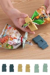 BUFFER®  6lı Hava Sızdırmaz Poşet Torba Ambalaj  Ve Paket Kıstırmalı Kapatma Klipsi - 5