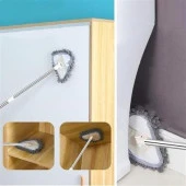 BUFFER® Teleskopik Saplı 150 cm Üçgen Mop Cam Duvar Tavan Fayans Parke Temizleyici Mop - 5
