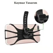 BUFFER® Universal Bisiklet Motosiklet Çocuk Arabası Silikon 360 Derece Telefon Tutucu Tüm Modellerle - 7