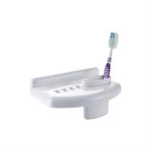 BUFFER® Banyo Diş Macunu Diş Fırçası Tutacağı Bardağı Fırçalık Stand - 1