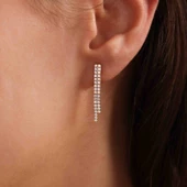 Sarı Altın Su Yolu Küpe - 2