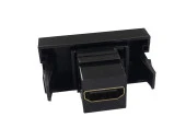 Ne-Ad 45x22,5 HDMI Dişi Giriş Çıkışlı Siyah Priz thumbnail 2