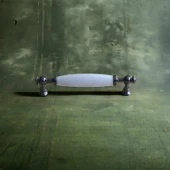 Gerçek Porselen Füme Beyaz 128 Mm Kulp Mobilya Çekmece Mutfak Kulpları Kulbu Dolabı Dolap Kulpu thumbnail 7