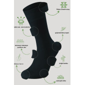 Premium Busines (3 ÇİFT KUTULU) Klasik Uzun Boy Mevsimlik Dikişsiz Erkek Bambu Soket Çorap - 3