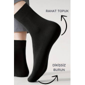 Premium Busines (3 ÇİFT KUTULU) Klasik Uzun Boy Mevsimlik Dikişsiz Erkek Bambu Soket Çorap - 4