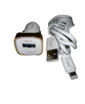 PDAteknoloji Lightning 2.1A Araç Şarj Cihazı DL-DC211B Beyaz thumbnail 1