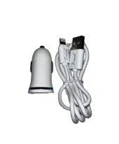 PDAteknoloji Lightning 2.1A Araç Şarj Cihazı DL-C12 - Beyaz thumbnail 2