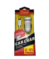 PDAteknoloji Lightning 2.1A Araç Şarj Cihazı DL-C12 - Beyaz thumbnail 5