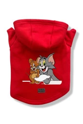 Köpek Kıyafeti Köpek Sweatshirt Hoodie Köpek Ürünleri Kedi Kıyafeti - Tom Ve Jerry - 1