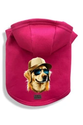 Köpek Kıyafeti Köpek Sweatshirt Hoodie Köpek Ürünleri Kedi Kıyafeti - Şapkalı Golden thumbnail 1